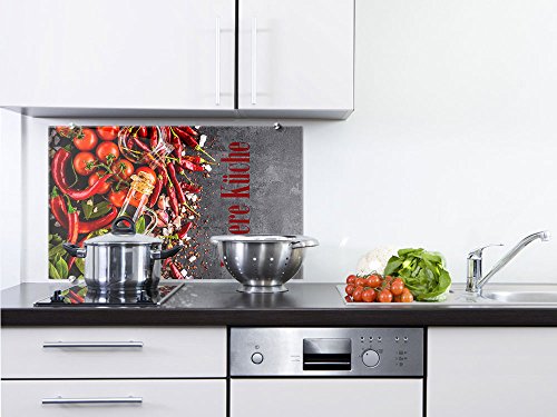 Защитный экран для плиты стекло с рисунком