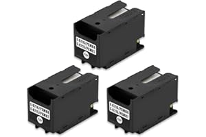 HEMEINY 3pcs E-6716 Maintenance Box Compatible with T6715 T6716 C13T671600 C13T671500 Ink Maintenance Box