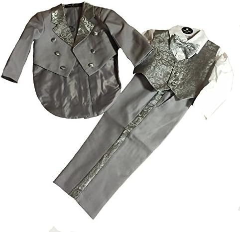 POMME MARRE PARIS Baby Boys' Tuxedo white grey 9-12 Months