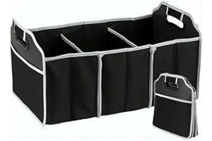 HOCHSTE Car Boot Organiser Tidy Heavy Duty Collapsible Tools Travel Shopping Storage Box