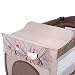 TecTake New portable child baby travel cot bed playpen with entryway -different colours- (Coffee)
