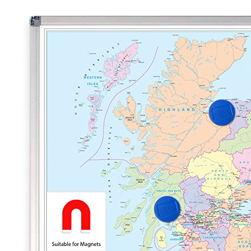 Europa Political Wall Map of Europe (aluminium frame with metal backing)