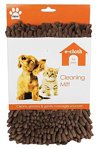 E-Cloth Cleaning & Bathing Mitt, Microfibre, Brown, 1 Pack