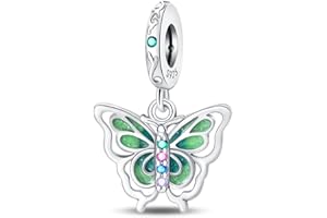 QIKAOLA Ciondolo Charm 925 Argento Sterling per Bracciale Charms Perline adatto per Pandora Bracciale & Collana Bracciali europei per le donne