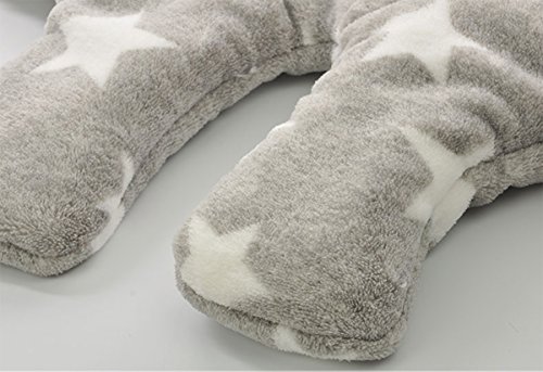 Happy Cherry Baby Polyester Swaddle Neugeborene Kapuze Schlafsack Separate Beine Baby Pucktuch Herbst Winter Mädchen Junge Wickeldecke 0-1 Jahr Stern 75 * 65 cm - 4