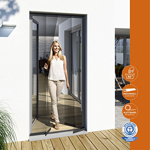 Windhager Insektenschutz PLUS Türvorhang, 100 x 220cm, anthrazit / grau - 2