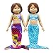 Produktbild 2 PCS Multicolor Meerjungfrau Schwanz Badeanzug-Set Meerjungfrau Kostüme für 45,7 cm Amerikanischer Mädchen Puppe