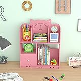 ★Hervorragende Stabilität: Das Bücherregal für Kinder ist eine dreieckige feste Stütze und ein Vierpunkt-Design der Basis sowie eine feste Pyramiden-Seitenwandstruktur. Das Bücherregal weist eine hohe Festigkeit auf und ist nicht leicht zu rollen oder wegzuwerfen.