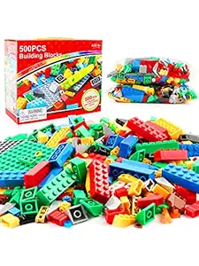 PLUSPOINT Exclusive Collection of Blocks and Bricks for Kids, Boys & Girls with Different Themes (500 pc Multi)