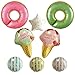 Produktbild ballonfritz® Donuts Eiscreme Partyfotos Luftballon Deko Set 8-TLG. - für einzigartige Bilder bei Hochzeit, Party, Geburtstag oder Anderen Anlässen!