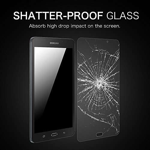 Fintie Samsung Galaxy Tab A 7.0 Panzergla Schutzfolie – Klar HD 9H stark kratzfest Hartglas Displayschutzfolie Glasfolie Screen Protector Displayschutz Folie Displayfolie für Samsung GALAXY Tab A 7 Zoll SM-T280 / SM-T285 Tablet (2016 Version) - 2