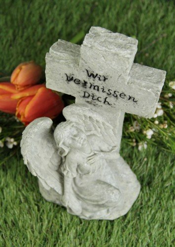 Grabkreuz mit Engel „Wir vermissen Dich - 4