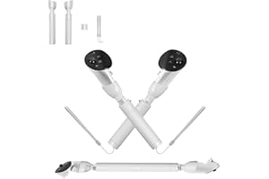 LICHIFIT Uchwyt przedłużający do Meta Quest 3S / Quest 3 / Quest Pro VR Controller Extension Naklejka Rozciągnij uchwyty do mocowania miecza laserowego i akcesoriów do gier golfowych