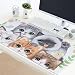 Produktbild HQHSC Gaming-Mauspad Bellissimo E Comodissimo, Gamer, Arte,Economic, Bambini,Mausmatte und Tastieracat mit Antirutsch-Taste für Tischmatte Tapis de Souris surdimensionné - gros Chat 15