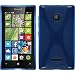 Produktbild PhoneNatic Case für Microsoft Lumia 435 Hülle Silikon blau X-Style + 2 Schutzfolien