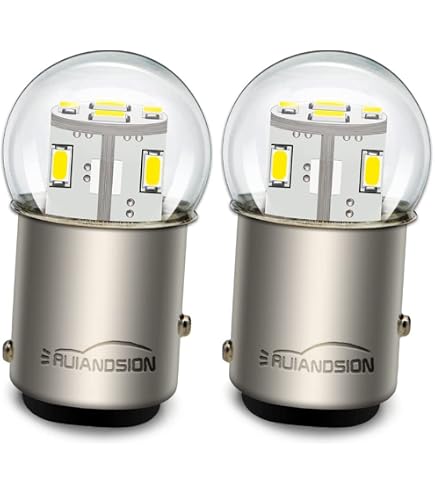 Ampoule LED BA20S Jaune 12 SMD 5730 Pour Moto - 6-24V, 600 Lumens, Longue Durée De Vie 50 000h