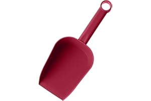 Muium(TM) Gartenschaufel mit Griff, Universalschaufel, Gartenarbeit Erdschaufeln Plastik, Schaufel Klein, Blumenkelle Pflanzkelle, Kleingärtner Sandschaufel, Pflanzen Umtopfen Gartenzubehör (Rot)