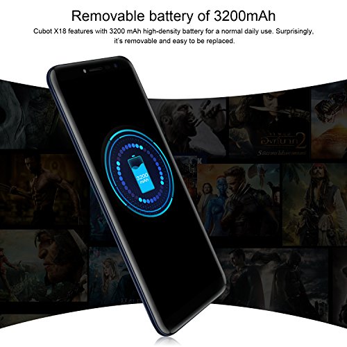 Cubot X18 (2017) Android 7.0 4G-LTE Dual Sim Smartphone ohne Vertrag, 5.7 Zoll (18:9) IPS HD Touch-Display, 3GB Ram+32GB interner Speicher, 16MP Hauptkamera / 13MP Frontkamera, Split Screen Mode Funktion, Fingerprint Sensor, 2.5D gebogener Bildschirm, nutzbares GPS, Benachrichtigungs-LED, Gold