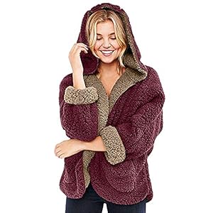 DOGZI Abrigo Mujer Invierno,Reversible Piel