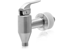 MAIXINNEW Getränkespender Zapfhahn 304 Edelstahl, Wasserhahn Zapfhahn Ersatzzapfen für Getränkespender, Getränkespender Zapfhahn Ersatz für Wasser Wein Bier Saft