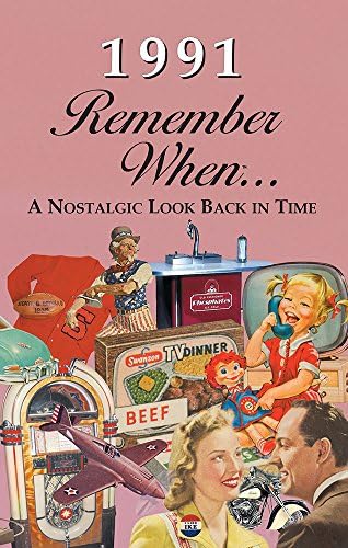 1991 Remember When Celebration KardLet Birthdays, Anniversaries, Reunions, Homecomings, Client & Corporate Gifts (RW1991)