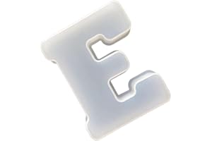 TUXXJZM Silicone Alphabet Resin Molds, Letter Silicone Mould for Crafts, Epoxy Resin Casting Molds, 3D Alphabet Epoxy Resin Silicone Mold, Capital Letter Symbol Mold, Alphabet Letter Baking Mold