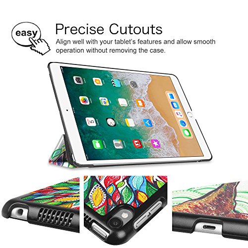 Fintie iPad Pro 10.5 Zoll Hülle – Ultra Schlank Superleicht Ständer Slim Shell Case Cover Schutzhülle Tasche mit Auto Schlaf / Wach Funktion für Apple iPad Pro 10,5″ Zoll Display 2017 Neue Modell, Liebesbaum - 5