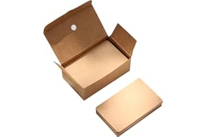 COSSWE Kraft Paper Cards,100 Pieces Blank Cards Message Card Craft Cardboard Word Card Business Cards Kraft Paper Study Cards Index Cards DIY Gift Tags Cards for DIY Graffiti,Messages,Self-Design Creation