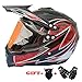 Produktbild Douerye Adult Off Road Helmet DOT Zertifizierung Dirt Bike Motocross ATV Motorcycle Offroad mit Off-Roadhandschuhen & Winddichte Maske,XL