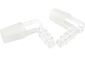 BMTick vetro gomito adattatore di ricambio per Extreme Q e v-torre aromaterapia Tower unità (2 pezzi.)