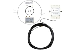 SDRGEEK MLA-30+ Antenne Loop 100 kHz - 30 MHz - Antenne de réception active - Ondes moyennes et courtes - Pour récepteur ou SDR - Résistante à la pluie - Peut être utilisée pour le toit du balcon