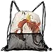Produktbild RAINNY Drawstring Backpacks Bags,Muse Woman Portrait In Grunge Style Elegance Hand Drawn Mystic Beauty Picture,5 Liter Capacity,Adjustable