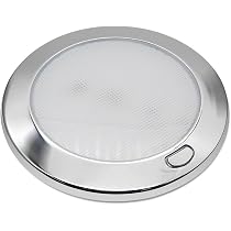 Dream Lighting 12V LED Einbaustrahler Flach – 2W, Dimmbar, IP44, 4er Set Für Wohnmobil & Wohnwagen (warmweiß, Poliert)