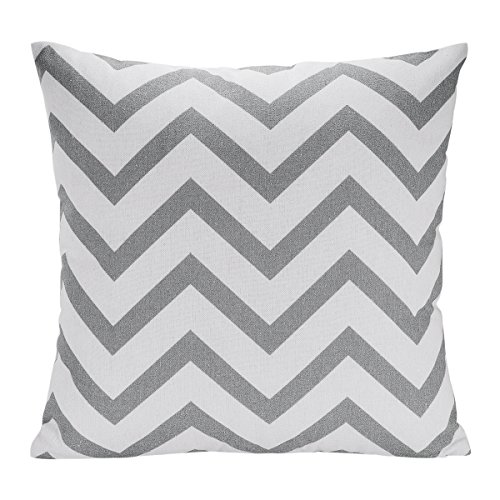 Avanzza 4er-Set Kissenhülle / Kissenbezug 40×40 cm in Grau für Kissen, Sofakissen / Sofa Kissen und Dekokissen / Deko Kissen aus der Linie Decor Chic - 2