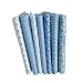 Produktbild QHGstore 7pcs blaue Reihen Baumwollgewebe Blumen Blumenmuster das Textilmaterial für DIY Patchwork Bettwäsche näht 25*25cm