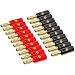 Produktbild EZI 20 x Lautsprecher Bananenstecker Bananen Stecker Banane Bananas Vergoldete High End 4mm² Lautsprecherkabel