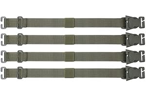 MIOYOOW 4PCS Tactical Rush Tier System, 36cm Portable Molle Sac à Dos Sangles Accessoires pour Camping en Plein Air Randonnée Alpinisme