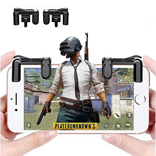 Skitic Mobile Game Controller Gamepad Shooting Game Ausiliario Buttons Tasti di Scelta Rapida Pulsante Sensibile induzione Spara e Obiettivo Pulsanti Mini Joystick Touchscreen Joypad per Smartphone