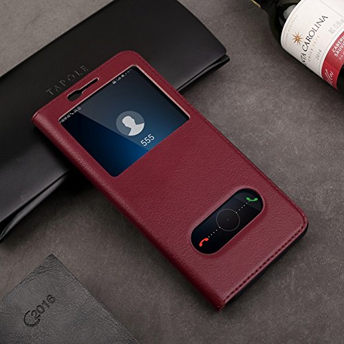 Mate 10 Lite H  lle DWaybox Foldable Stand Feature mit View Window Folio Schutzh  lle Slim Luxury Genuine Leather H  lle f  r HUAWEI Maimang 6   Mate 