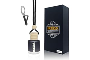 IKEDA CANDLE Ikeda Auto Duft: Hängender Auto Lufterfrischer | 10 ml hängende Autodekoration | 45 Tage lang anhaltender Duft | Mit Clip | Für Auto Home | 1 Stück (10 ml x 1 Stück, Dunkle Nacht)