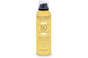Angstrom Protect Spray Solare Trasparente Protettivo Corpo SPF 50, 200 ml