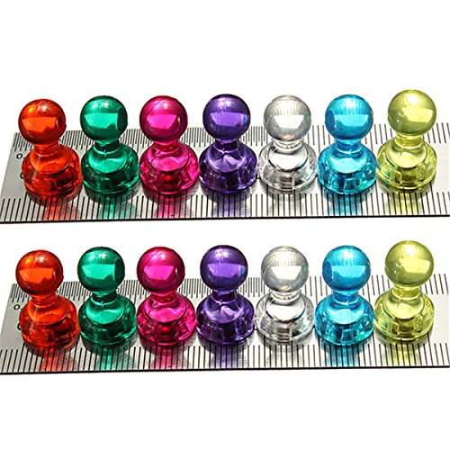 KING DO WAY 14 Stk. Starke Neodym Magnete Kegelmagnete N35 Ø18X16mm Super Magnet Pinnwand Büro Chess