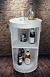Nur Einzelversand möglich ! Livitat® Regal Beistelltisch Ölfass Tonne H80 cm Industrie Look Loft Vintage Retro LV5025