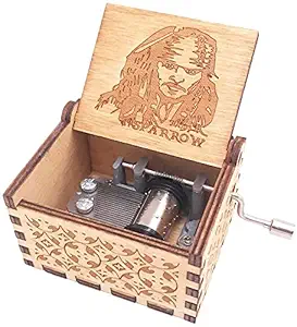 Sherni Wood Hand Crank Music Box for Mom/Dad/Daughter/Son - Unique Gifts for Birthday Christmas Thanksgiving Wedding Valentine Anniversary (Sparrow)