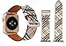 Price comparison product image Tiners Compatible Apple Strap Leather Plaid Casual Fashion Strap 4/3/2/1 Generation Men's And Women's Leather Strap Khaki,38Mm
