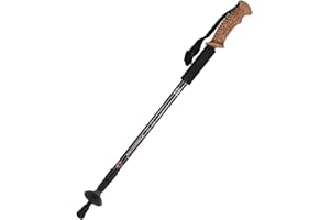 MidGard Nordic Walking Stock Teleskop Antischock Wanderstöcke aus Aluminiumlegierung mit Korkgriff & Dämpfung verstellbar in 