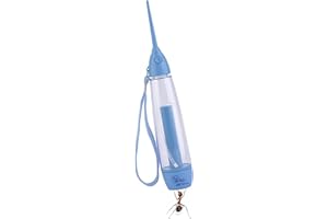 WATER NO LIMITS WNL | Irrigateur Dentaire Portable de Voyage | Sans Piles, Sans Électricité | Nettoyeur Interdentaire Léger Transparent | Nettoyage Buccal par Pression Idéal pour l'Orthodontie (75 ml)