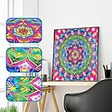 🌺Pintura de diamante de alta calidad: piedras preciosas coloridas con efectos visuales en vivo, lienzo suave, plegable con diseño de alta definición, color y precisión impresos.