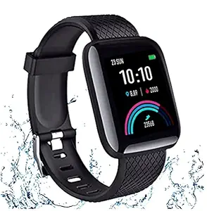 TechKing (10 YEARS WARRANTY) T-116 Bluetooth Smartwatch Wireless Smart Fitness Band for Boys/Men/Kids/Women | Sports Gym Watch | Heart Rate and BP Monitor, Calories Counter Compatible with All Smartphones