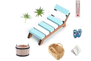 Super Idee Miniatur Deko Sauna Zubehör 8 Teile Geldgeschenk Wellness Spa Kosmetik für Geldgeschenk Gutschein Geburtstag Wellness Gutschein Wochenende Sauna Geld verschenken Geschenkidee/Deko